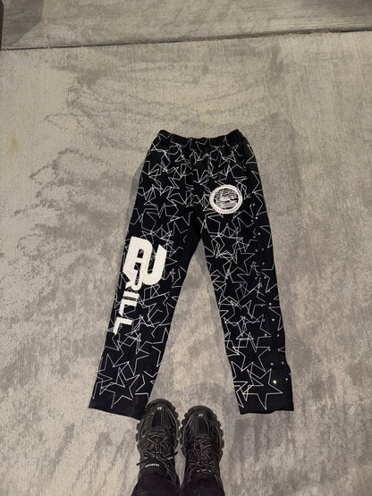 Black & White Flared Sweats